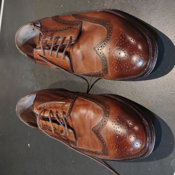 Johnston \u0026 Murphy Shoes | Impressive Sheepskin Johnston \u0026 Murphy Brown Wingtips Size 11W | Color: Brown | Size: 11 | Virgiemark's Closet